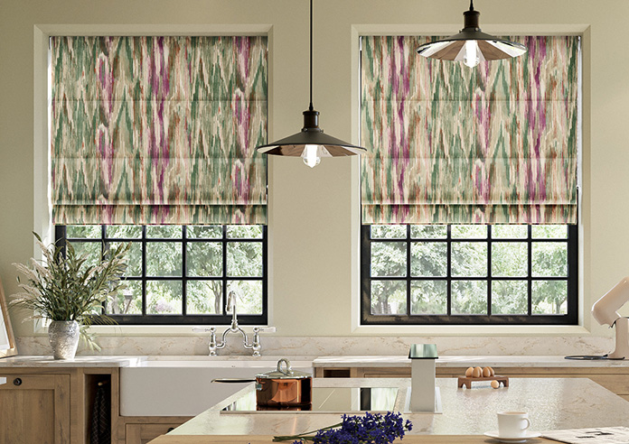 Bombay Velvet, Pink Crush - Twist&Fit Roman Blind - Image 3